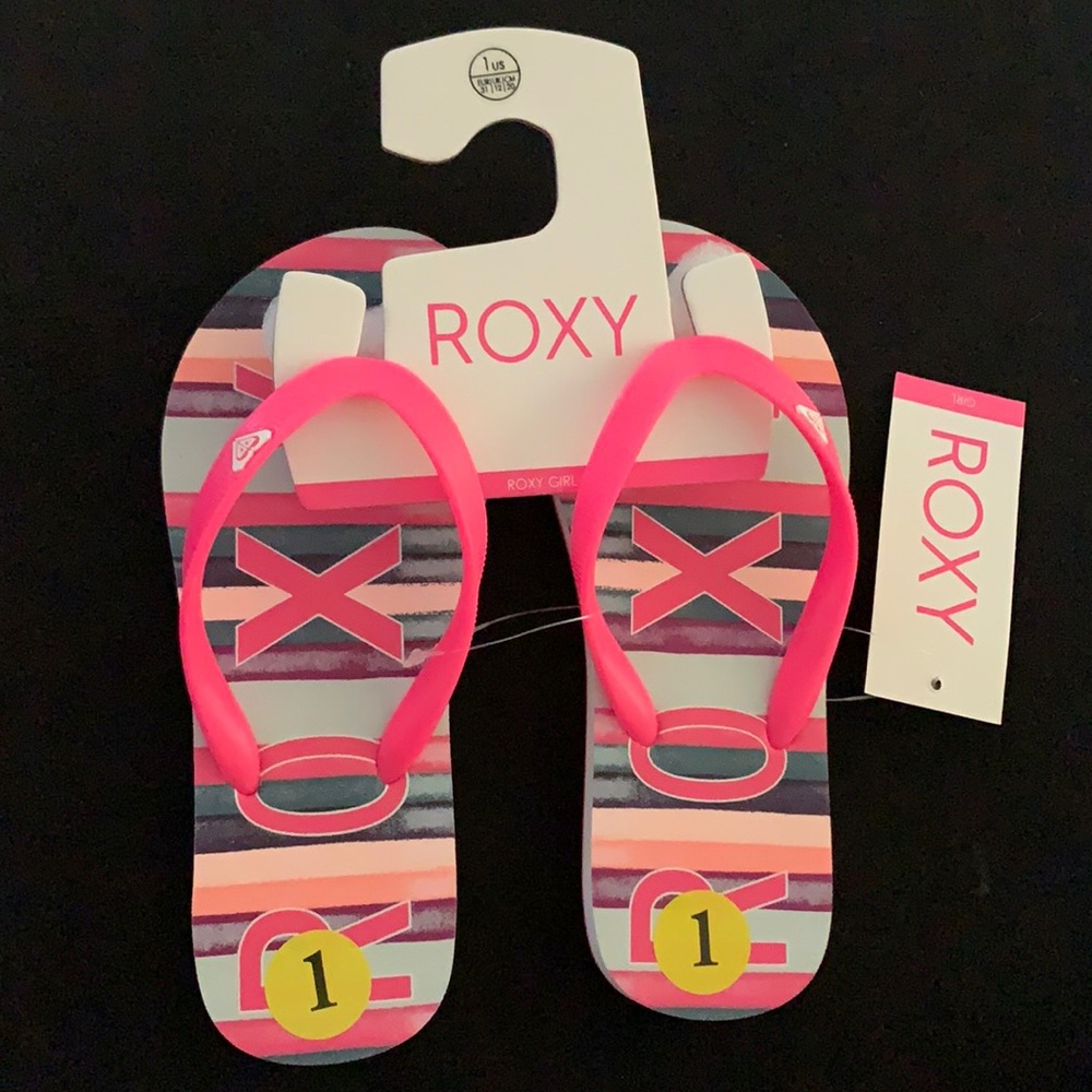 Girls Roxy flip flops Size 1